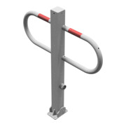 Schake Parkplatzsperre Typ 471FU, 70x70mm, umlegbar, Breite 800mm Überflur 900mm + Dreikantverschluß feuerverzinkt-5