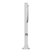 Schake Parkplatzsperre Typ 471FU, 70x70mm, umlegbar, Breite 800mm Überflur 900mm + Dreikantverschluß feuerverzinkt-5