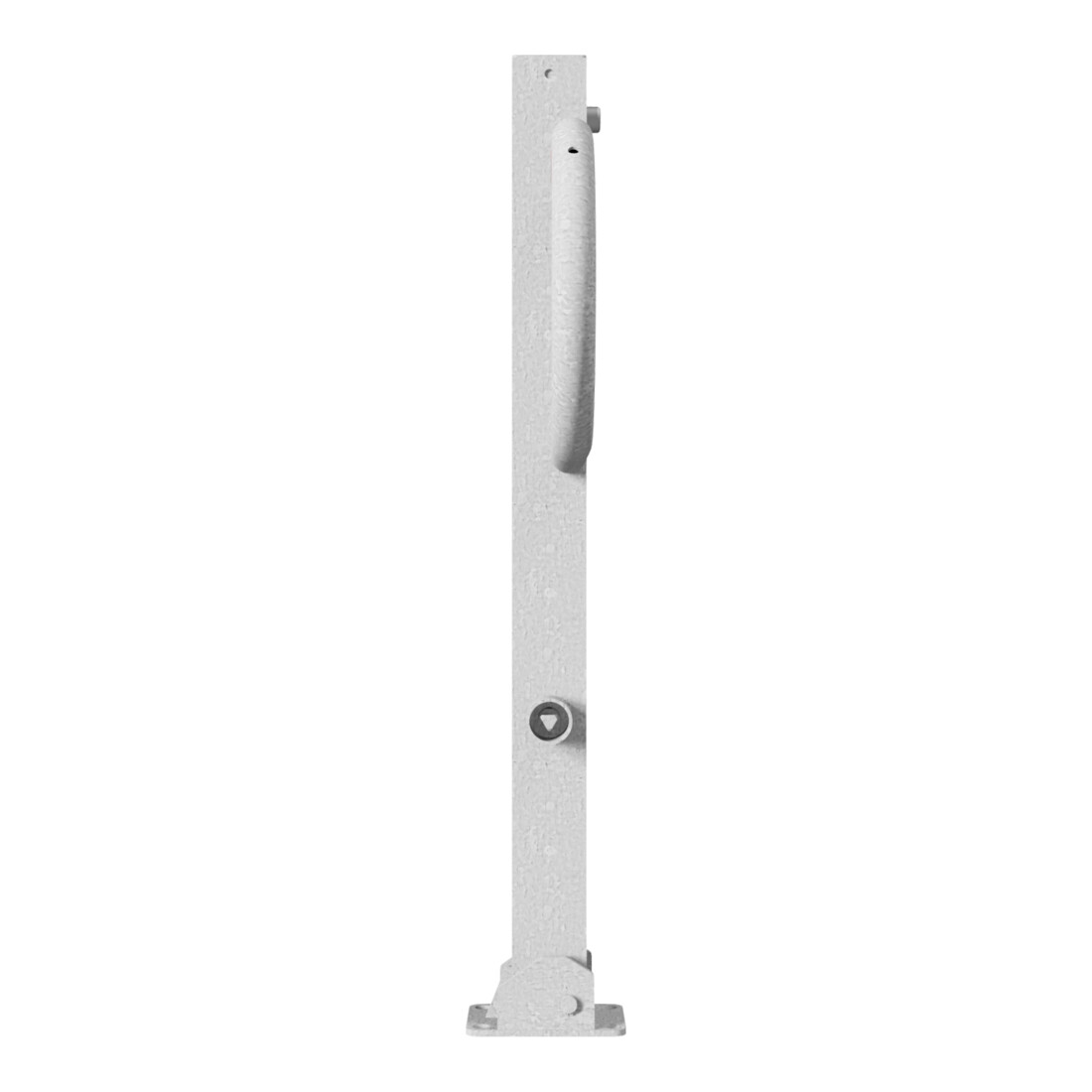 Schake Parkplatzsperre Typ 471FU, 70x70mm, umlegbar, Breite 800mm Überflur 900mm + Dreikantverschluß feuerverzinkt