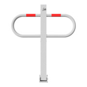 Schake Parkplatzsperre Typ 471UZ, 70x70mm, umlegbar, Breite 800mm Überflur 900mm + Profilzylinder feuerverzinkt-4