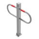 Schake Parkplatzsperre Typ 471UZ, 70x70mm, umlegbar, Breite 800mm Überflur 900mm + Profilzylinder feuerverzinkt