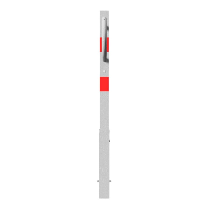 Schake Parkplatzsperre Typ 471Z, herausnehmbar, Vierkantrohr 70x70 mm, Überflur 900 mm m. Profilzylinder u. 3 Schlüssel, verz. inkl. Bodenhülse