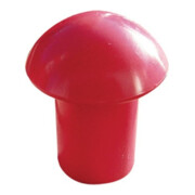 Schake Pilzschlagschutz ( Kunststoff ), für Schnurpfähle Ø 16 - 20 mm rot