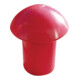 Schake Pilzschlagschutz ( Kunststoff ), für Schnurpfähle Ø 16 - 20 mm rot-1