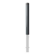 Schake Poller aus starkwandigem Aluminium 100mm herausnehmbar + Dreikantverschluß ca. 900mm Überflur + Ziernut,-2