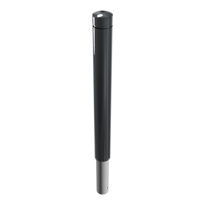 Schake Poller aus starkwandigem Aluminium 100mm ortsfest ca. 900mm Überflur + Ziernut,