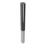 Schake Poller aus starkwandigem Aluminium 120mm herausnehmbar + Dreikantverschluß ca. 750mm Überflur + Ziernut,-4