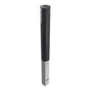 Schake Poller aus starkwandigem Aluminium 120mm herausnehmbar + Dreikantverschluß ca. 750mm Überflur + Ziernut,-5