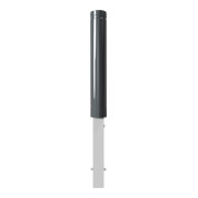 Schake Poller aus starkwandigem Aluminium 120mm herausnehmbar + Dreikantverschluß ca. 750mm Überflur + Ziernut,-5