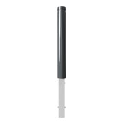 Schake Poller aus starkwandigem Aluminium 120mm herausnehmbar + Dreikantverschluß ca. 900mm Überflur + Ziernut,-5
