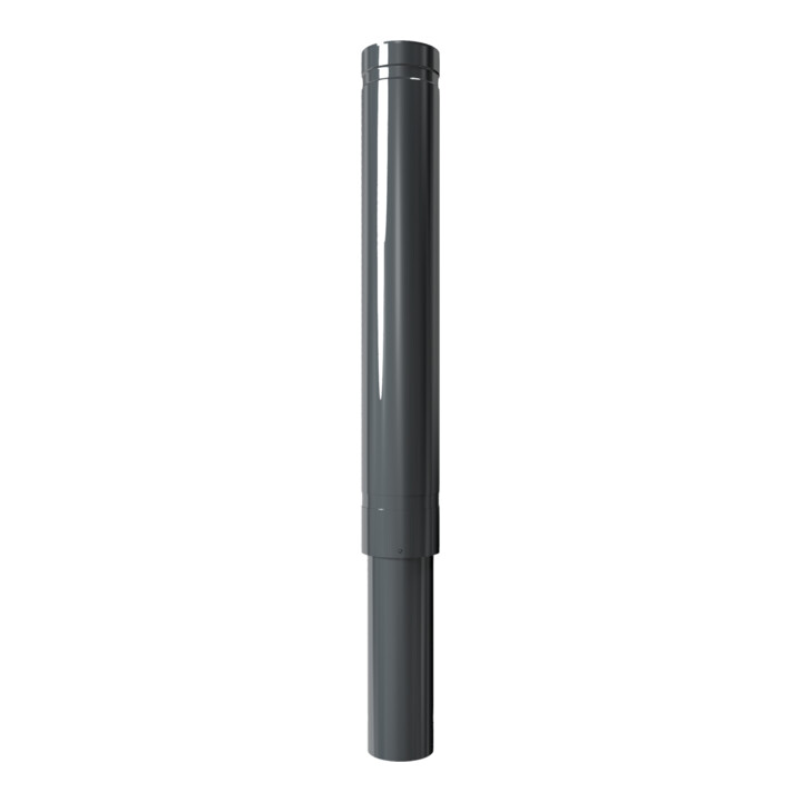 Schake Poller aus starkwandigem Aluminium 120mm ortsfest ca. 750mm Überflur + Ziernut,
