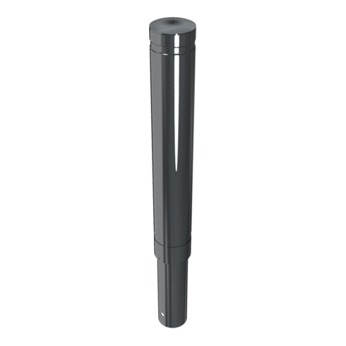 Schake Poller aus starkwandigem Aluminium 120mm ortsfest ca. 750mm Überflur + Ziernut,