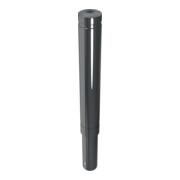 Schake Poller aus starkwandigem Aluminium 120mm ortsfest ca. 750mm Überflur + Ziernut,-5