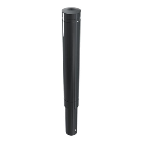 Schake Poller aus starkwandigem Aluminium 120mm ortsfest ca. 750mm Überflur + Ziernut,