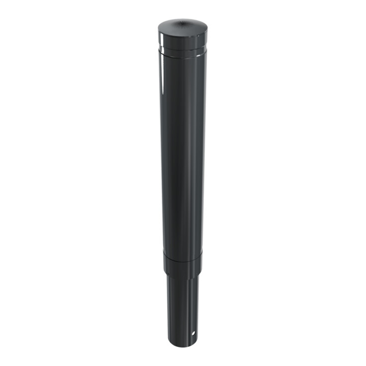 Schake Poller aus starkwandigem Aluminium 120mm ortsfest ca. 750mm Überflur + Ziernut,