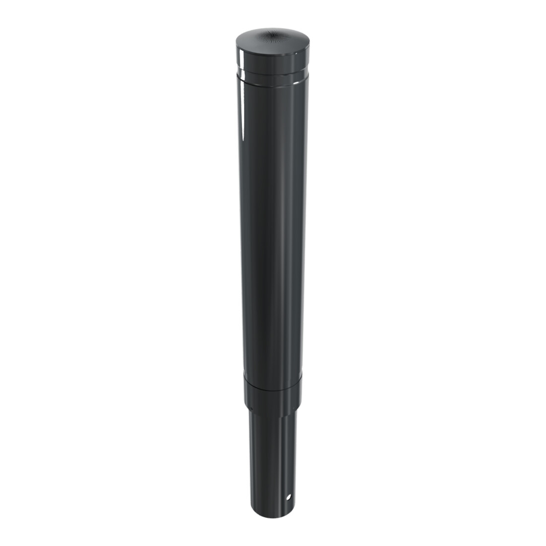 Schake Poller aus starkwandigem Aluminium 120mm ortsfest ca. 750mm Überflur + Ziernut,
