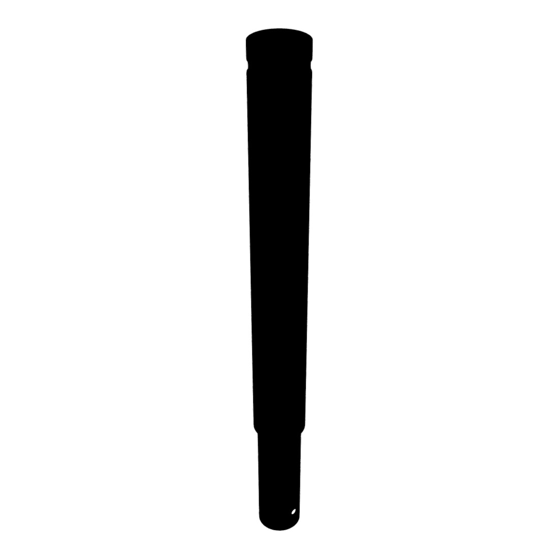 Schake Poller aus starkwandigem Aluminium 120mm ortsfest ca. 900mm Überflur + Ziernut,