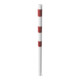 Schake Poteau de fermeture type 460B, fixe, Ø 60 mm, à sceller, blanc/rouge-4