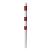 Schake Poteau de fermeture type 460B, fixe, Ø 60 mm, à sceller, blanc/rouge-4