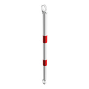 Schake Querrohr Ø 60 mm 1000mm verzinkt + Aluschellen, beschichtet, weiß / rot-4