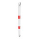 Schake Querrohr Ø 60 mm 1000mm verzinkt + Aluschellen, beschichtet, weiß / rot-4