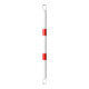 Schake Querrohr Ø 60 mm 1000mm verzinkt + Aluschellen, beschichtet, weiß / rot-5