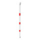 Schake Querrohr Ø 60 mm 1500mm verzinkt + Aluschellen, beschichtet, weiß/rot-4