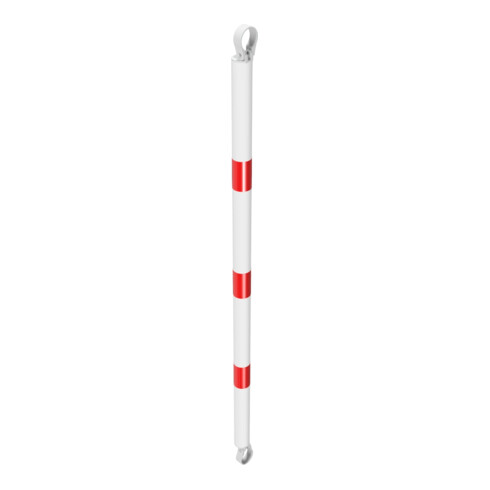Schake Querrohr Ø 60 mm 1500mm verzinkt + Aluschellen, beschichtet, weiß/rot