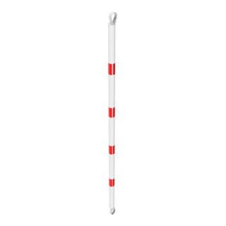 Schake Querrohr Ø 60 mm 2000mm verzinkt + Aluschellen, beschichtet, weiß / rot