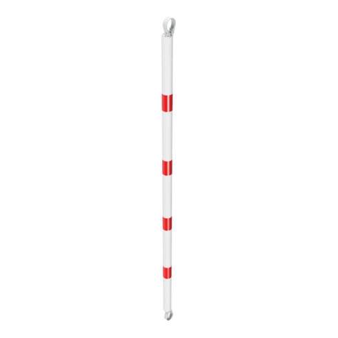 Schake Querrohr Ø 60 mm 2000mm verzinkt + Aluschellen, beschichtet, weiß / rot