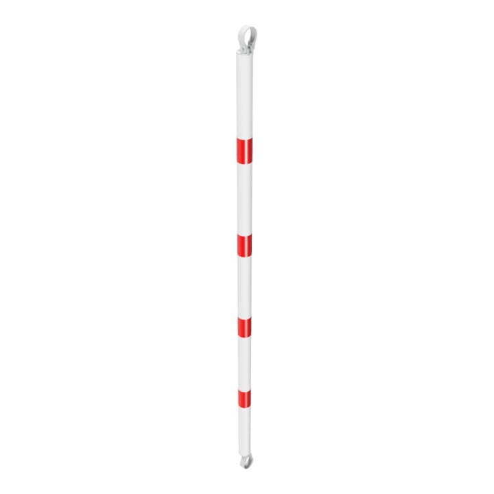 Schake Querrohr Ø 60 mm 2000mm verzinkt + Aluschellen, beschichtet, weiß / rot