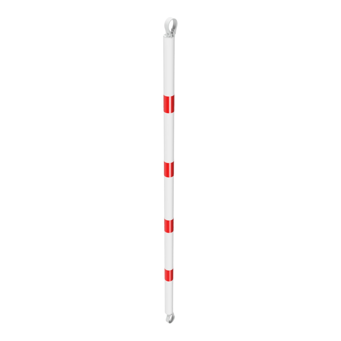 Schake Querrohr Ø 60 mm 2000mm verzinkt + Aluschellen, beschichtet, weiß / rot