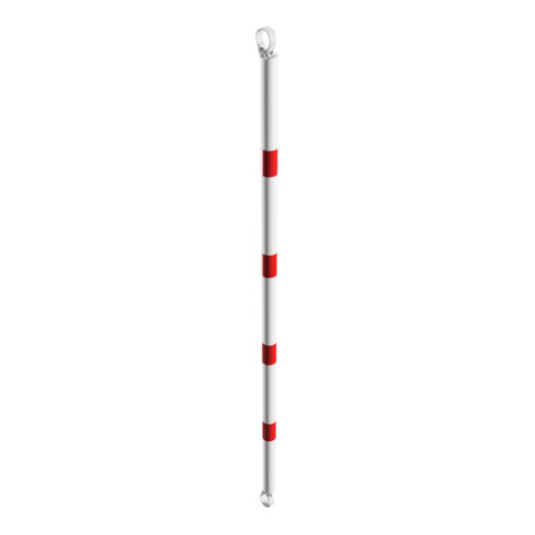 Schake Querrohr Ø 60 mm 2000mm verzinkt + Aluschellen, beschichtet, weiß / rot