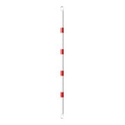Schake Querrohr Ø 60 mm 2000mm verzinkt + Aluschellen, beschichtet, weiß / rot-5