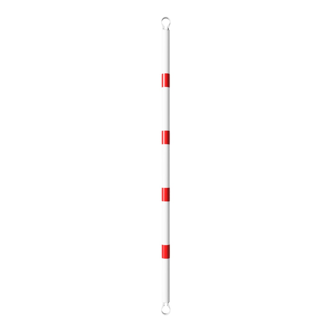 Schake Querrohr Ø 60 mm 2000mm verzinkt + Aluschellen, beschichtet, weiß / rot