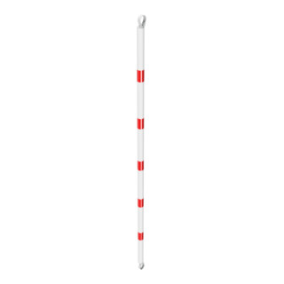 Schake Querrohr Ø 60 mm 2500mm verzinkt + Aluschellen, beschichtet, weiß / rot