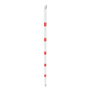 Schake Querrohr Ø 60 mm 2500mm verzinkt + Aluschellen, beschichtet, weiß / rot-2