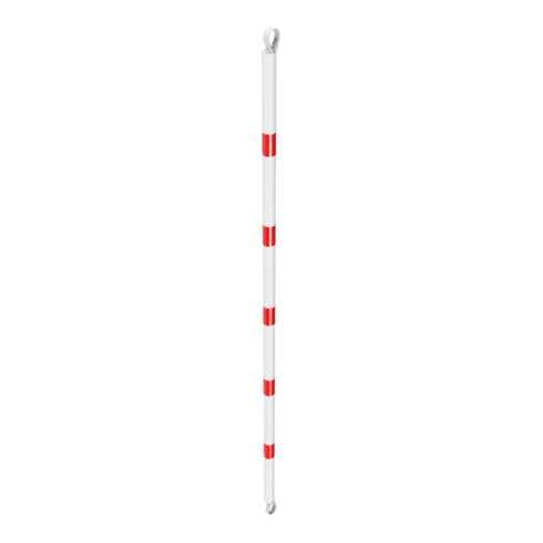 Schake Querrohr Ø 60 mm 2500mm verzinkt + Aluschellen, beschichtet, weiß / rot