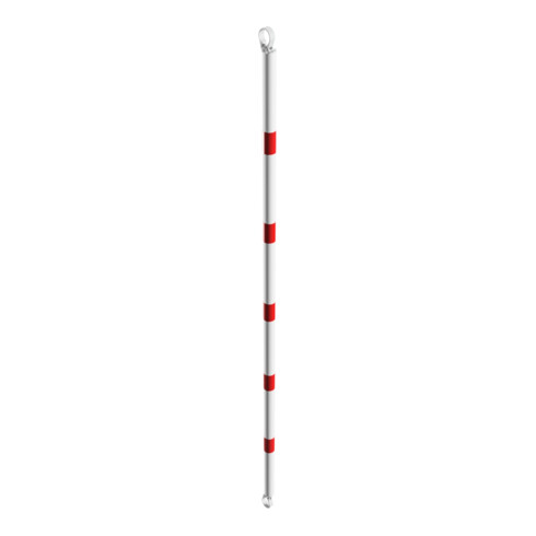 Schake Querrohr Ø 60 mm 2500mm verzinkt + Aluschellen, beschichtet, weiß / rot
