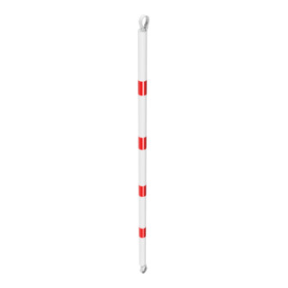 Schake Querrohr Ø 60 mm 2000mm verzinkt + Aluschellen, beschichtet, weiß / rot