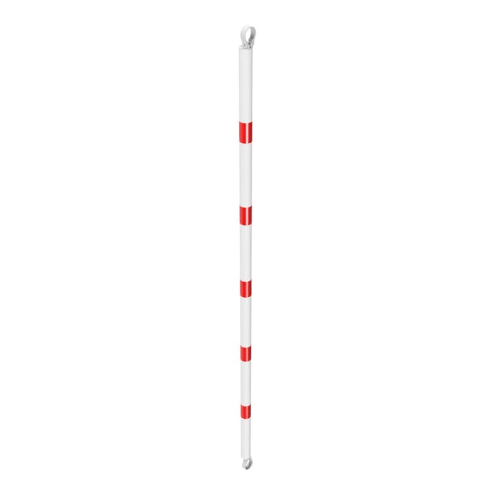 Schake Querrohr Ø 60 mm 2500mm verzinkt + Aluschellen, beschichtet, weiß / rot