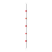 Schake Querrohr Ø 60 mm 2500mm verzinkt + Aluschellen, beschichtet, weiß / rot-5