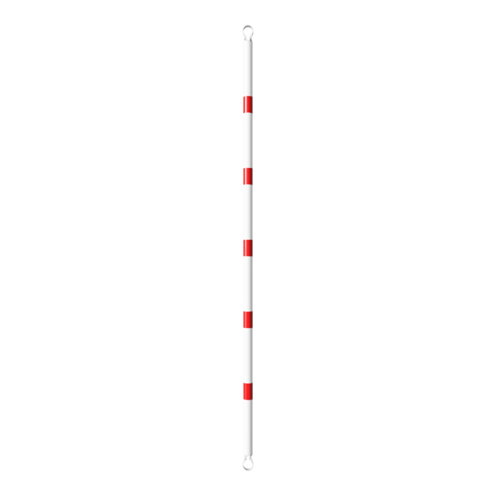 Schake Querrohr Ø 60 mm 2500mm verzinkt + Aluschellen, beschichtet, weiß / rot