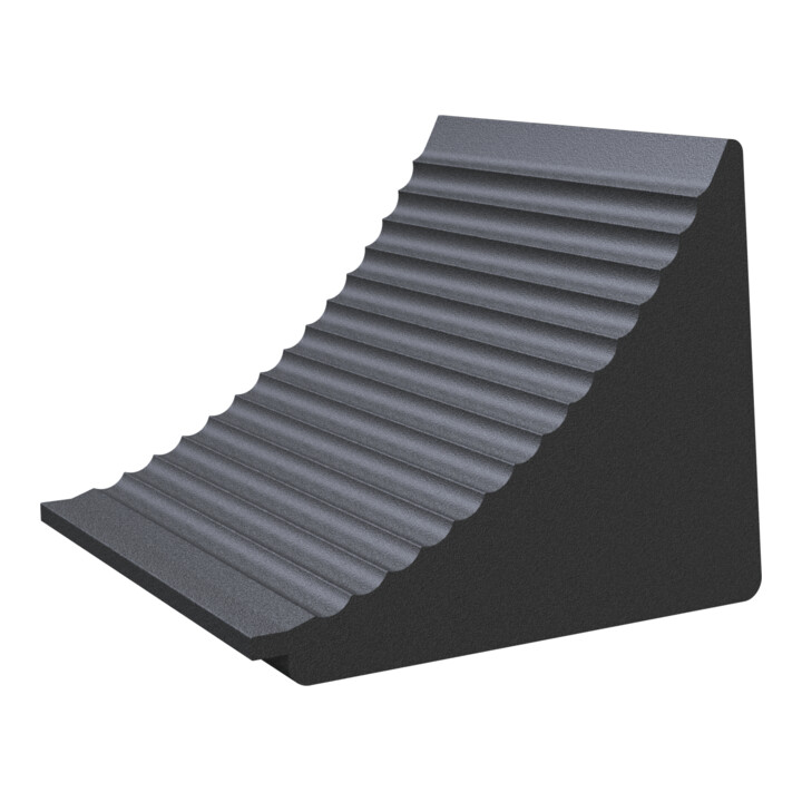 Schake Radkeil schwarz, 320 x 300 x 260 mm