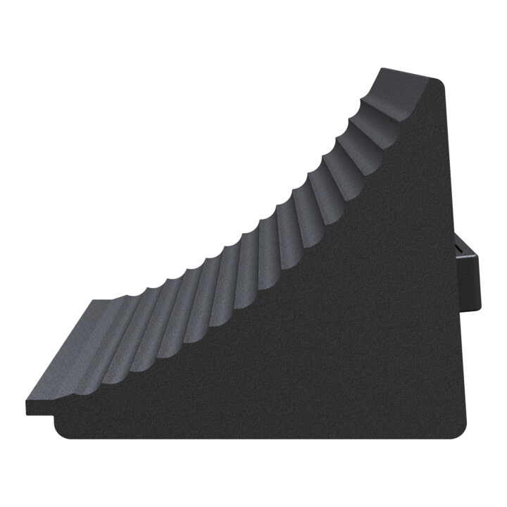 Schake Radkeil schwarz, 320 x 300 x 260 mm