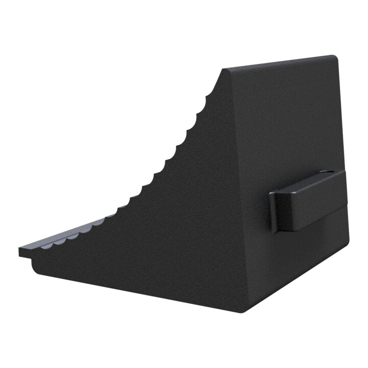 Schake Radkeil schwarz, 320 x 300 x 260 mm