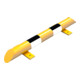 Schake Rammschutz, Balken Stahlrundrohr Ø 76mm + abgeschrägten Enden, + schwarzen Streifen, Breite 800mm, Höhe 86 mm-5