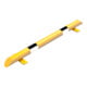 Schake Rammschutz, Balken Stahlrundrohr Ø 76mm + abgeschrägten Enden, + schwarzen Streifen, Breite 1200mm, Höhe 86 mm
