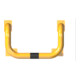Schake Rammschutzbügel Doppelbügel, Gesamttiefe 400 mm + 4 Standpfosten gelb/schwarz Breite: 1000 mm, Höhe Überflur: 1150 mm zum Aufdübeln-1