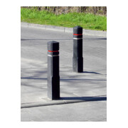 Schake Recyclingpfosten Vierkant 140x140mm, Gesamtlänge: 1400mm, ohne Fräsung, Farbe: schwarz-3